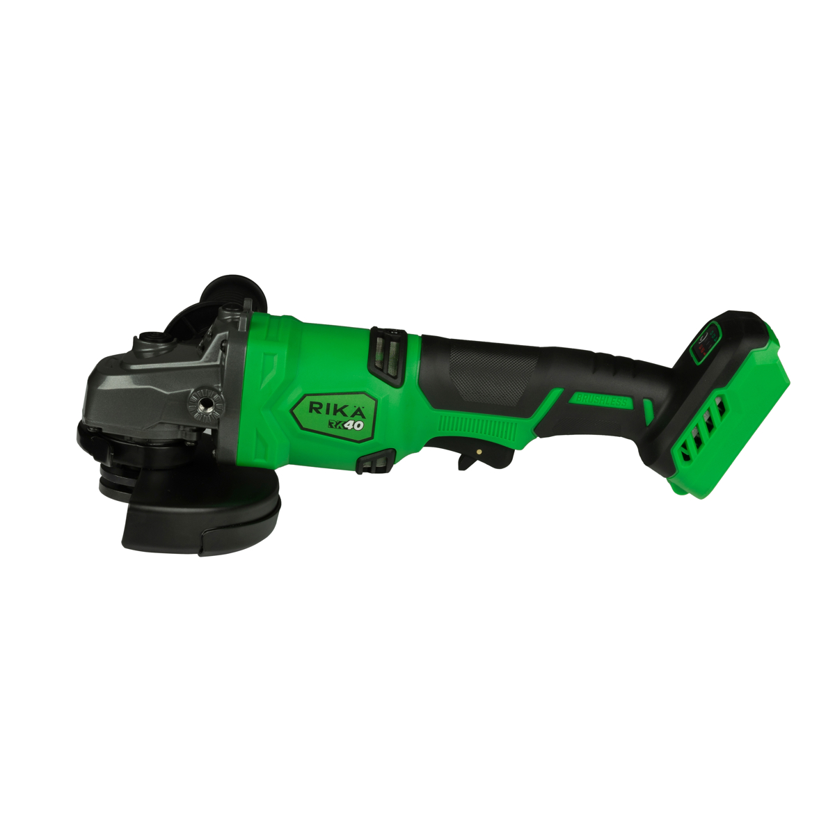 Rikä RK40 40V 125mm (5in) Cordless Braking Angle Grinder | Brushless Motor | Body Only